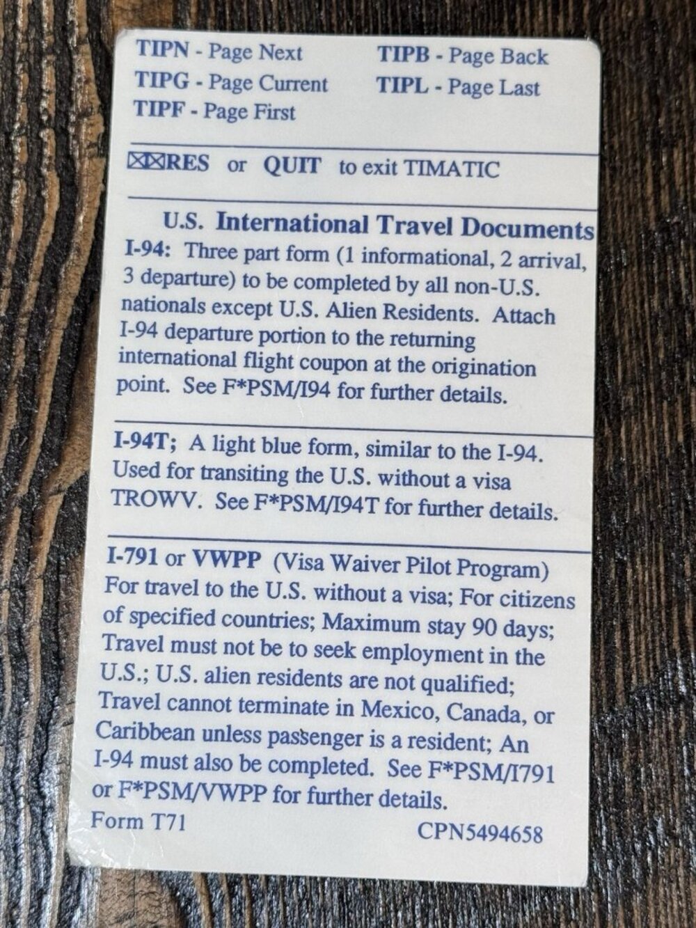 American Airlines Pocket Reference Guide And Timatic Card - Picture 8 of 12